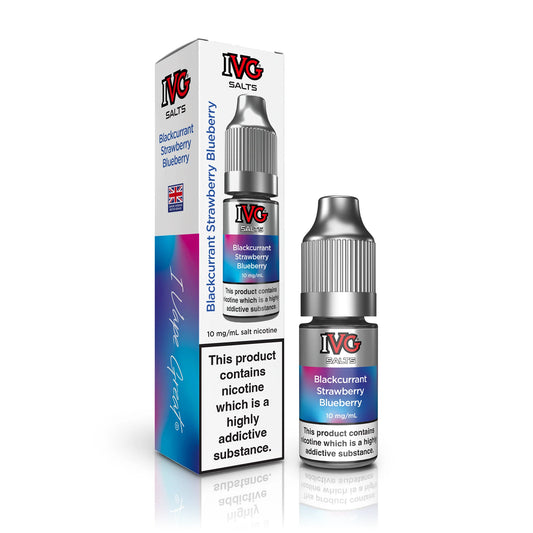 Blackcurrant Strawberry Blueberry Nic Salt E-Liquid by IVG