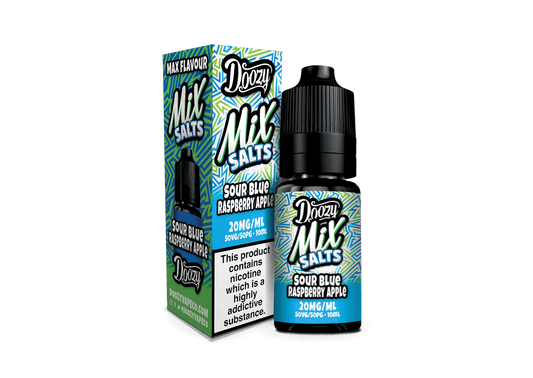 Sour Blue Raspberry Apple Nic Salt E-Liquid by Doozy Mix Salts