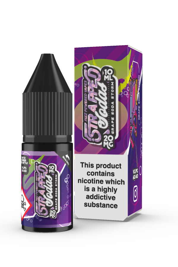 Strapped - Grape Soda Storm 10ml Nic Salt E-Liquid