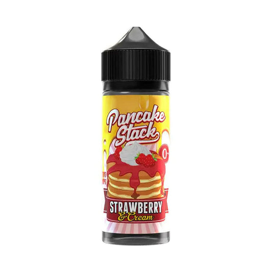 Pancake Stack - Strawberry & Cream 100ml Shortfill E-liquid