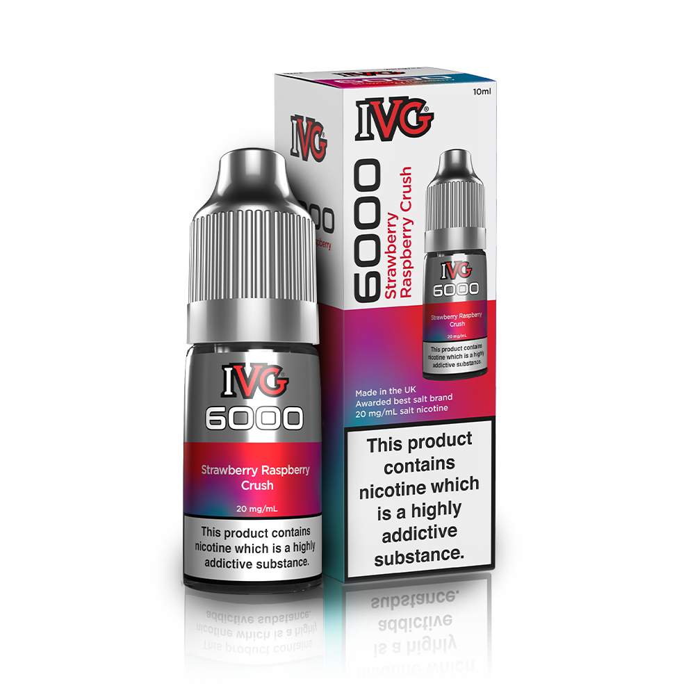 Strawberry Raspberry Crush Nic Salt E-Liquid by IVG 6000