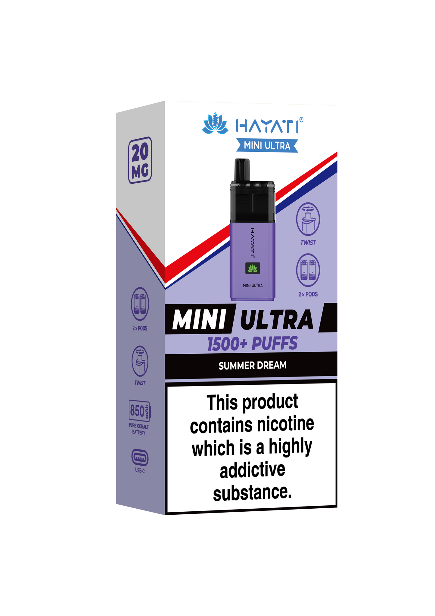 Hayati Mini Ultra 1500 Disposable Vape Summer Dream