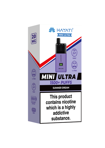 Hayati Mini Ultra 1500 Disposable Vape Summer Dream