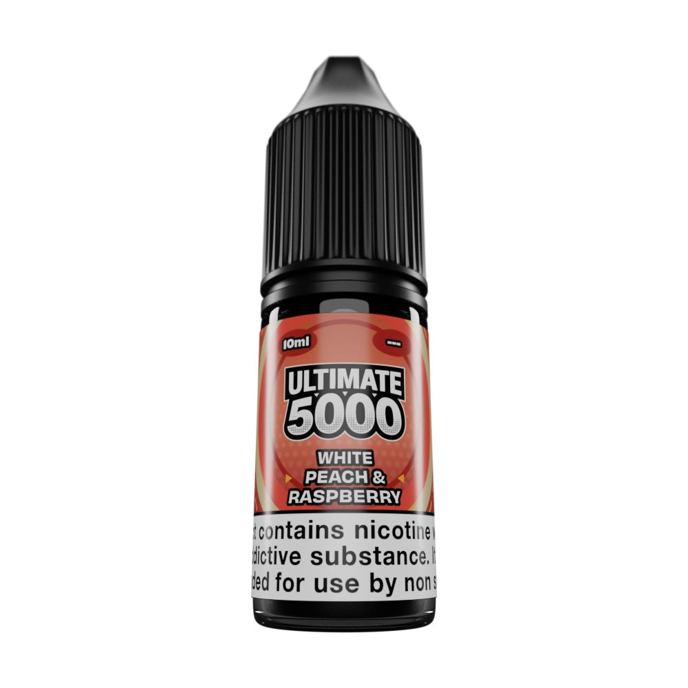 White Peach & Raspberry Nic Salt E-Liquid by Ultimate Bar 5000