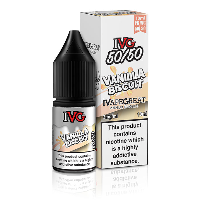 Vanilla Biscuit 10ml E-Liquid by IVG 50/50