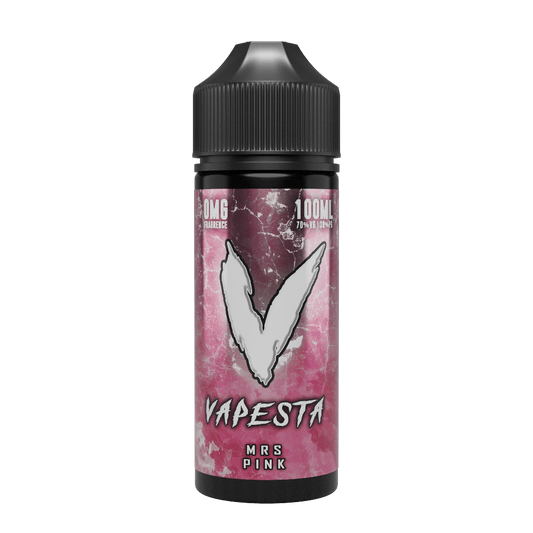 Mrs Pink 100ml Shortfill E-Liquid by Vapesta