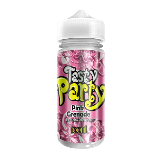 Pink Grenade 100ml Shortfill E-Liquid by Tasty Party