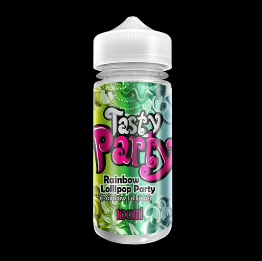 Rainbow Lollipop Party 100ml Shortfill E-Liquid by Tasty Party