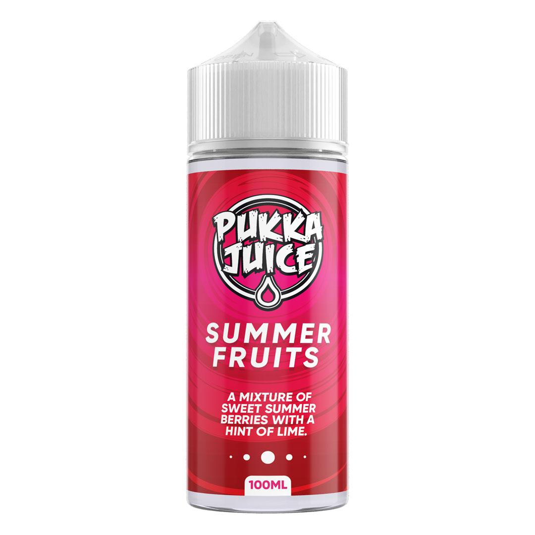 Summer Fruits 100ml Shortfill E-Liquid by Pukka Juice