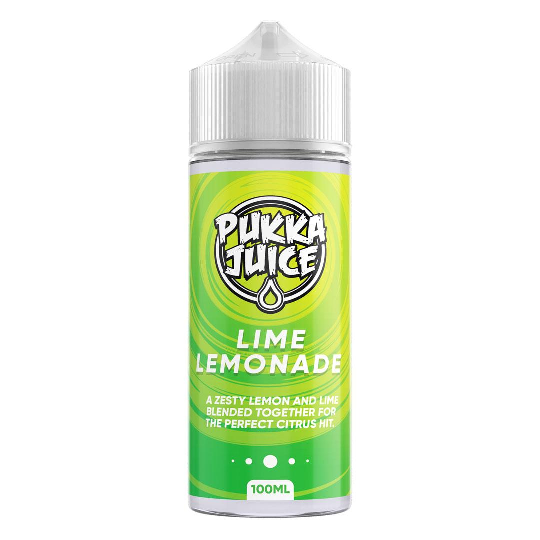 Lime Lemonade 100ml Shortfill E-Liquid by Pukka Juice