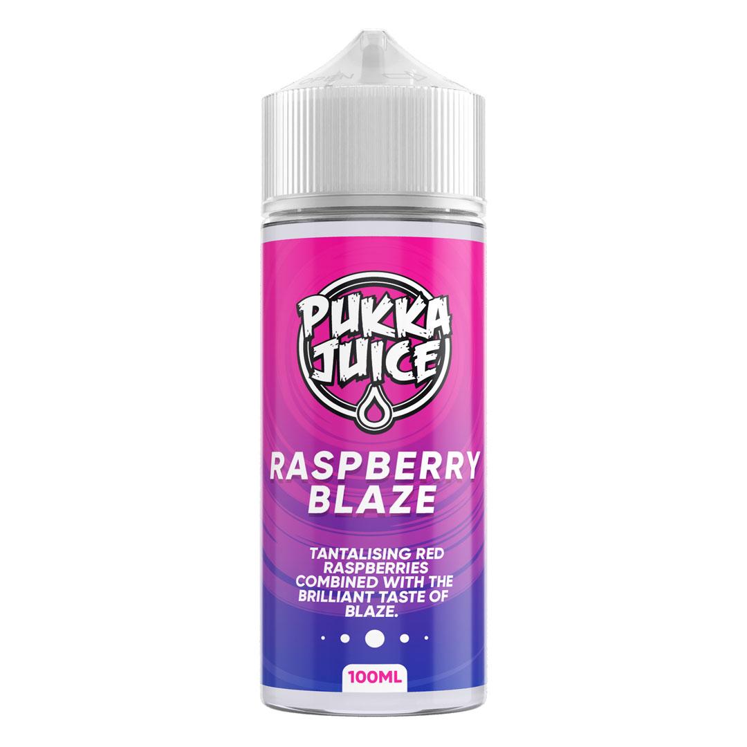 Raspberry Blaze 100ml Shortfill E-Liquid by Pukka Juice