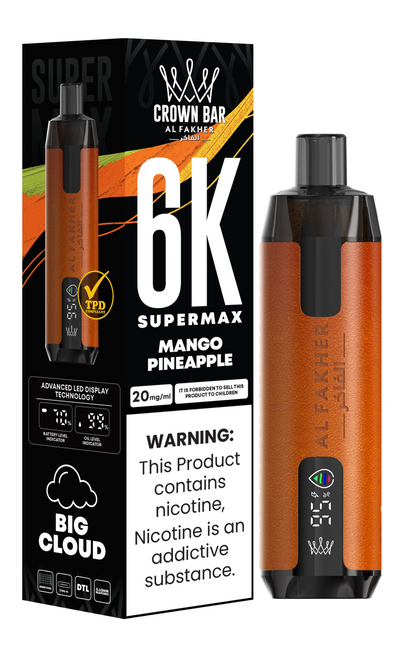 Al Fakher Crown Bar 6K Supermax Disposable Vape Kit