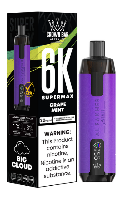 Al Fakher Crown Bar 6K Supermax Disposable Vape Kit