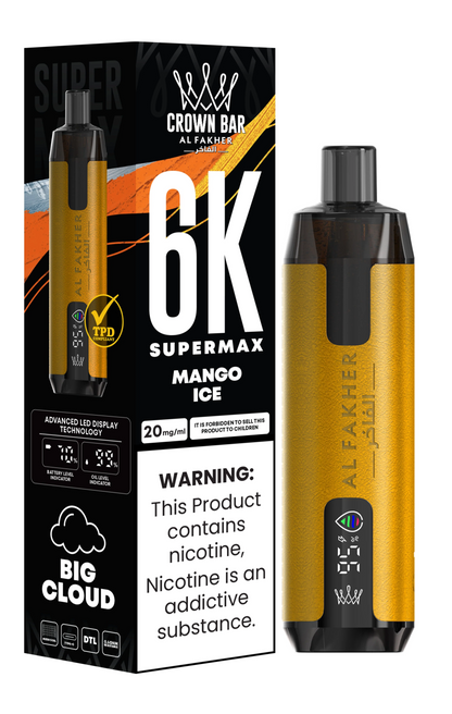 Al Fakher Crown Bar 6K Supermax Disposable Vape Kit