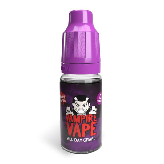 All Day Grape 10ml E - Liquid by Vampire Vape - Shop Vapour