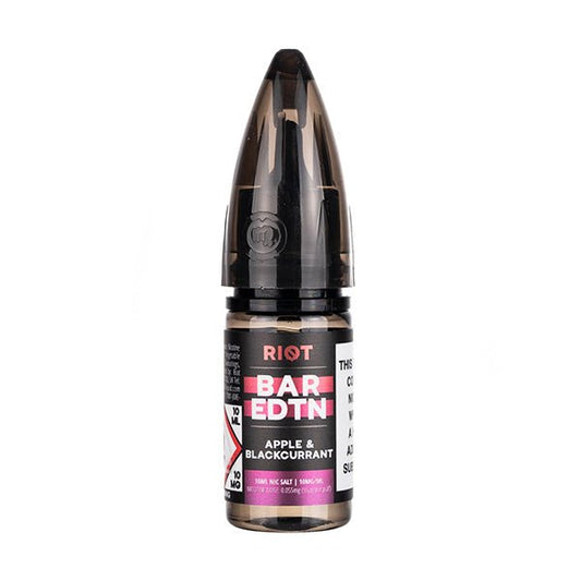 Apple Blackcurrant Nic Salt E - Liquid by Riot Bar Edition - Shop Vapour