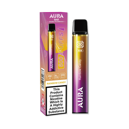 Crystal Prime Aura Bar 600 Puffs Disposable Vape