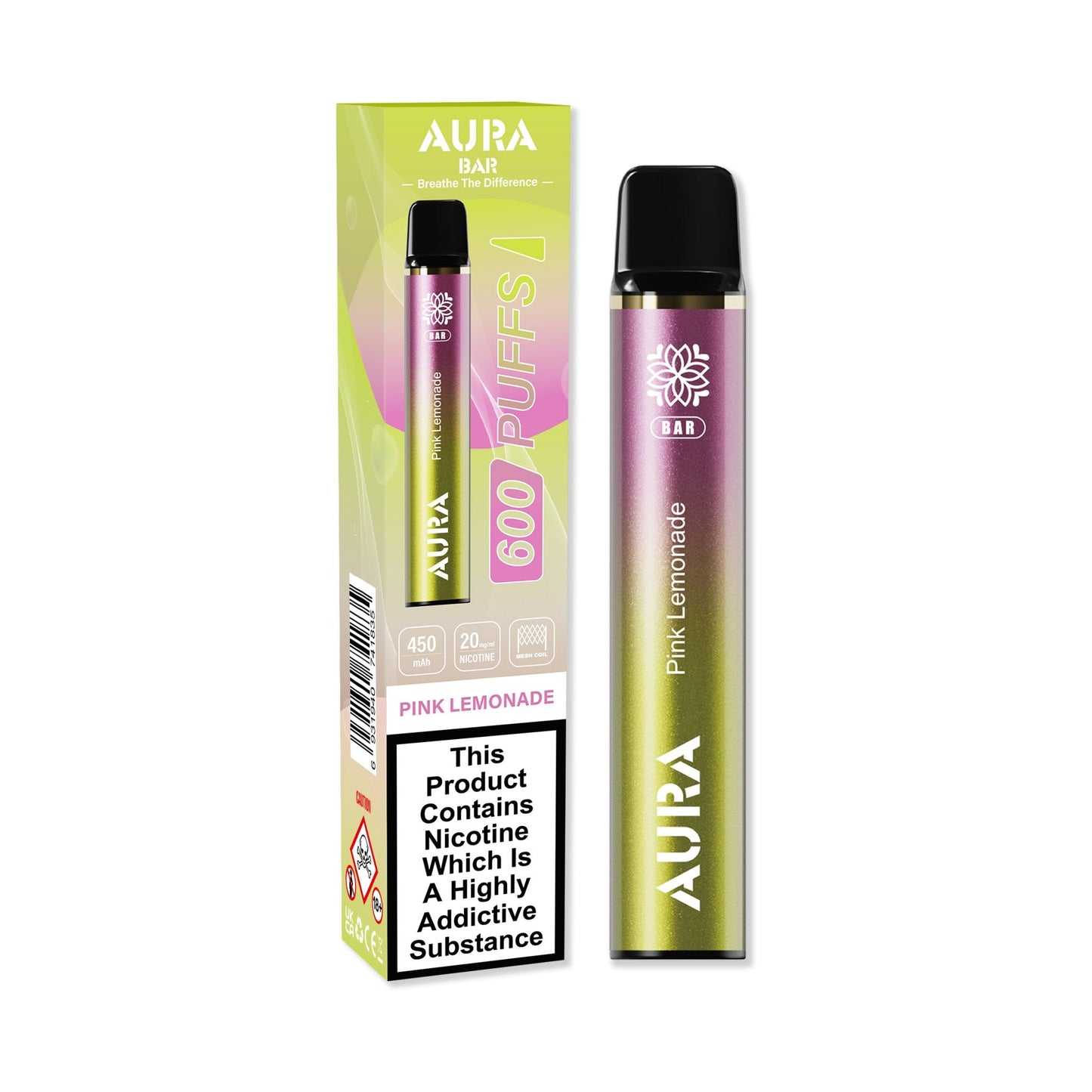 Crystal Prime Aura Bar 600 Puffs Disposable Vape