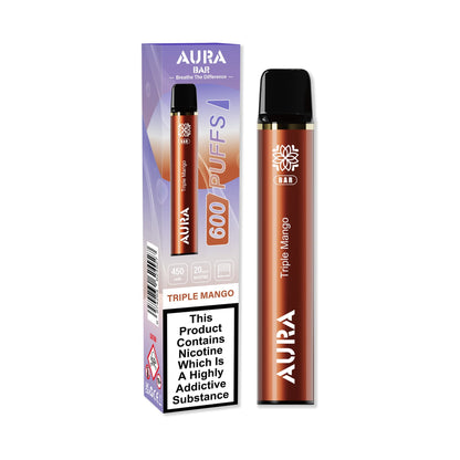 Crystal Prime Aura Bar 600 Puffs Disposable Vape