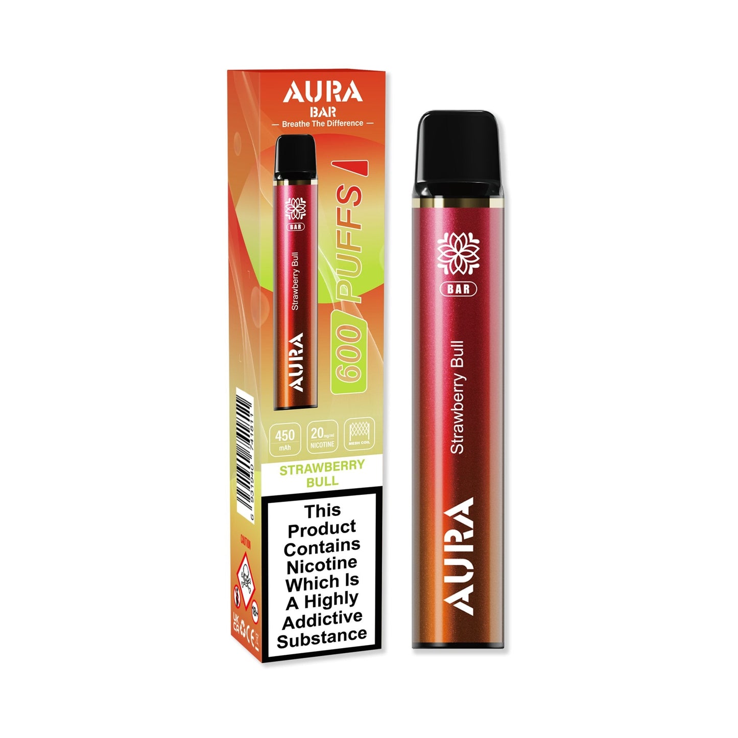 Crystal Prime Aura Bar 600 Puffs Disposable Vape