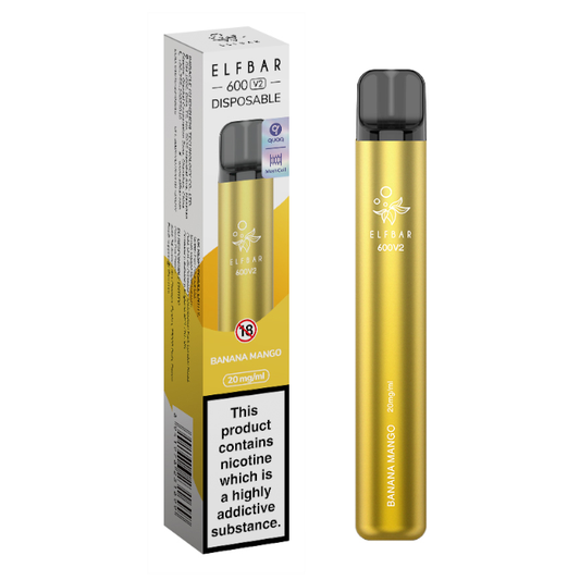 Banana Mango Elf Bar 600 V2 Disposable Vape