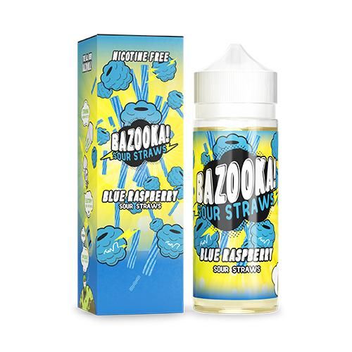 Blue Raspberry 100ml Shortfill E-Liquid by Bazooka Sour Straws