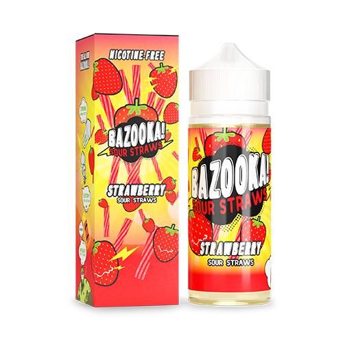 Strawberry 100ml Shortfill E-Liquid by Bazooka Sour Straws