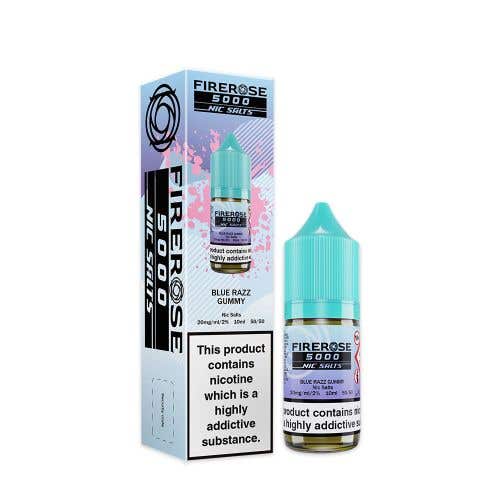 Blue Razz Gummy Nic Salt E-Liquid by Elux Firerose 5000