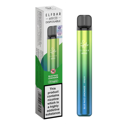 Blue Razz Lemonade Elf Bar 600 V2 Disposable Vape