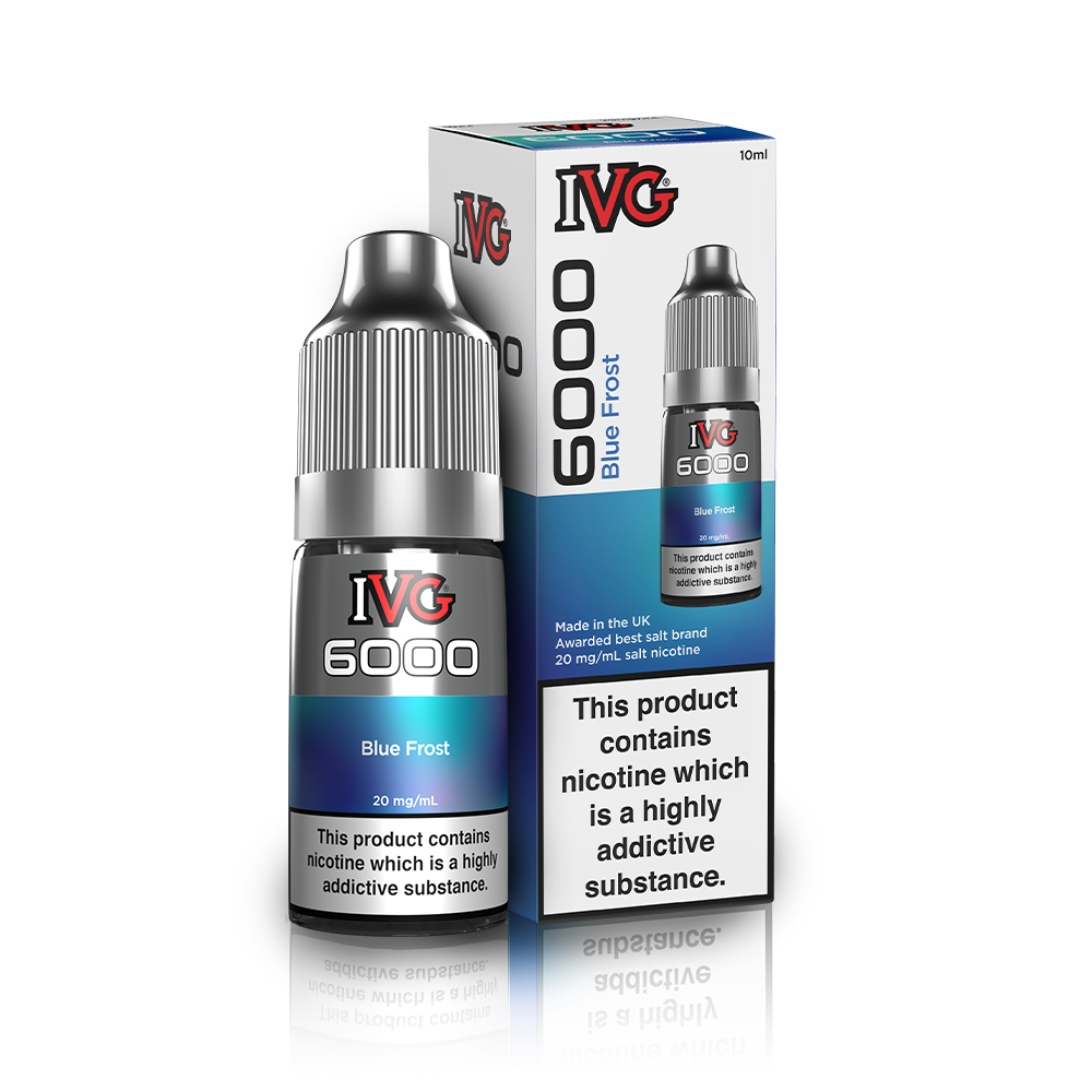 Blue Frost Nic Salt E-Liquid by IVG 6000