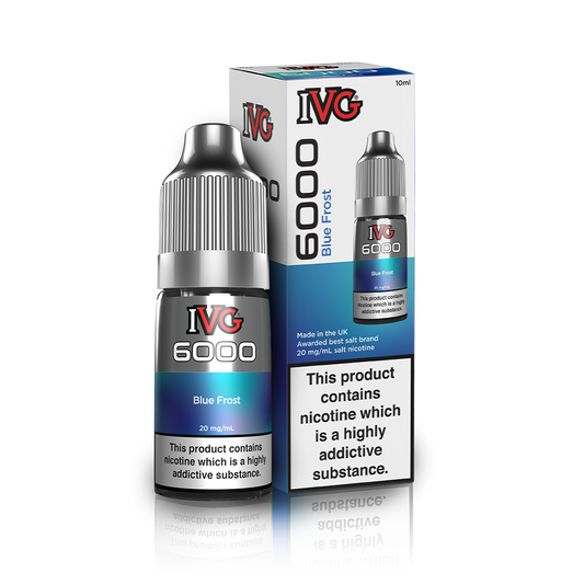 Blue Frost Nic Salt E-Liquid by IVG 6000