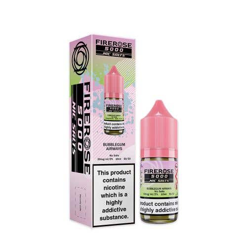 Bubblegum Airways Nic Salt E-Liquid by Elux Firerose 5000