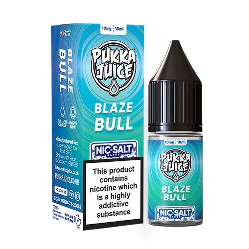 Blaze Bull Nic Salt E-Liquid by Pukka Juice