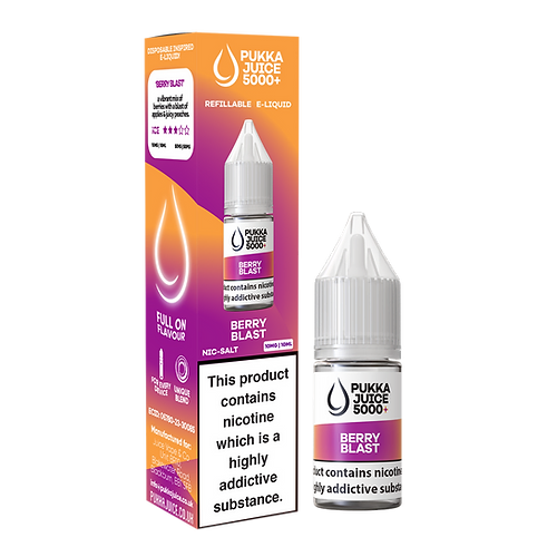 Berry Blast Nic Salt E-Liquid by Pukka Juice 5000+