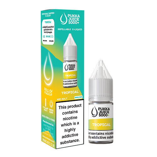 Tropical Nic Salt E-Liquid by Pukka Juice 5000+