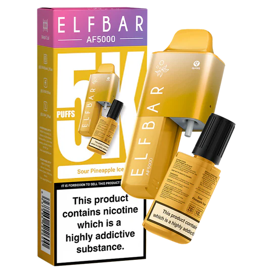 Sour Pineapple Ice Elf Bar AF5000 Disposable Vape