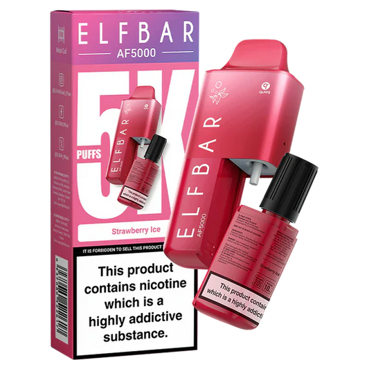 Strawberry Ice Elf Bar AF5000 Disposable Vape