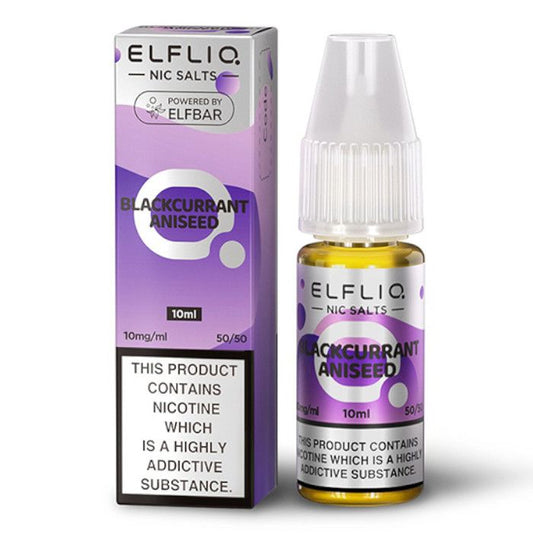 Blackcurrant Aniseed Nic Salt E-Liquid by Elf Bar Elfliq