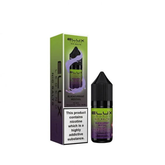 Blackcurrant Menthol Nic Salt E-Liquid by Elux Legend