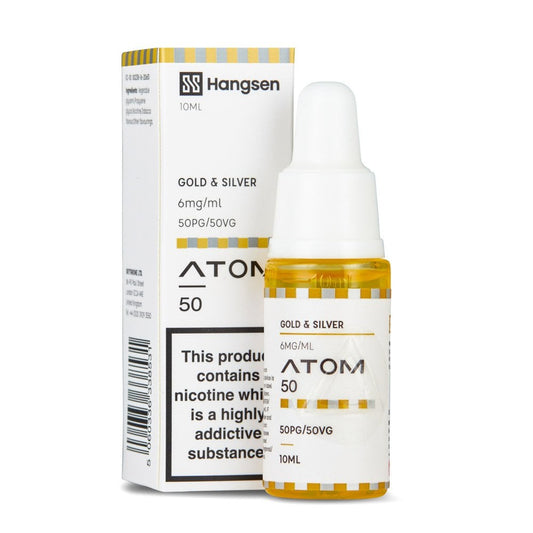 Gold & Silver Nic Salt E-Liquid by Hangsen Atom 50/50