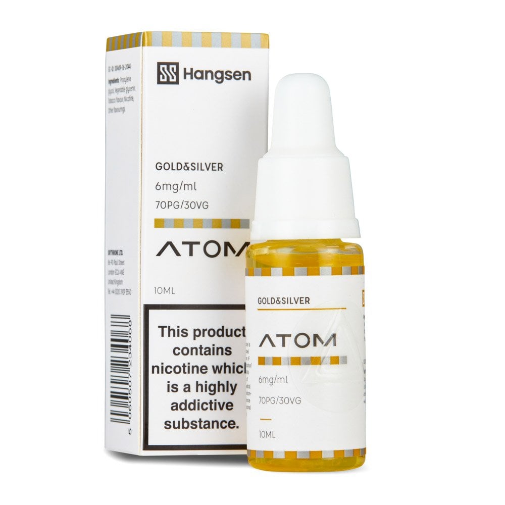 Gold & Silver Nic Salt E-Liquid by Hangsen Atom