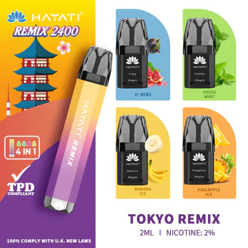 Hayati Remix 2400 Puffs 4 in 1 Disposable Vape