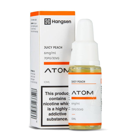 Juicy Peach Nic Salt E-Liquid by Hangsen Atom