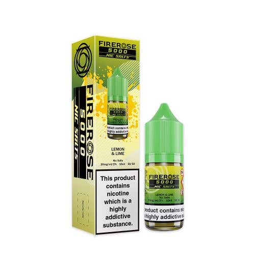 Lemon & Lime Nic Salt E-Liquid by Elux Firerose 5000