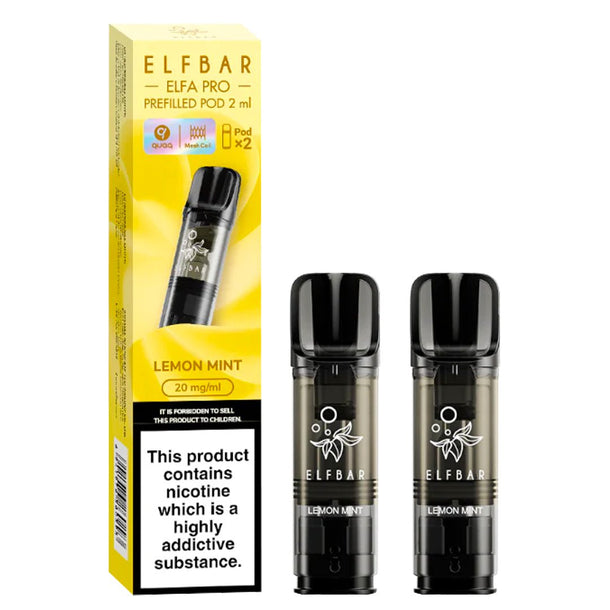 Lemon Mint Elfa Pro Prefilled Pods by Elf Bar