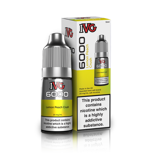 Lemon Peach Crush Nic Salt E-Liquid by IVG 6000