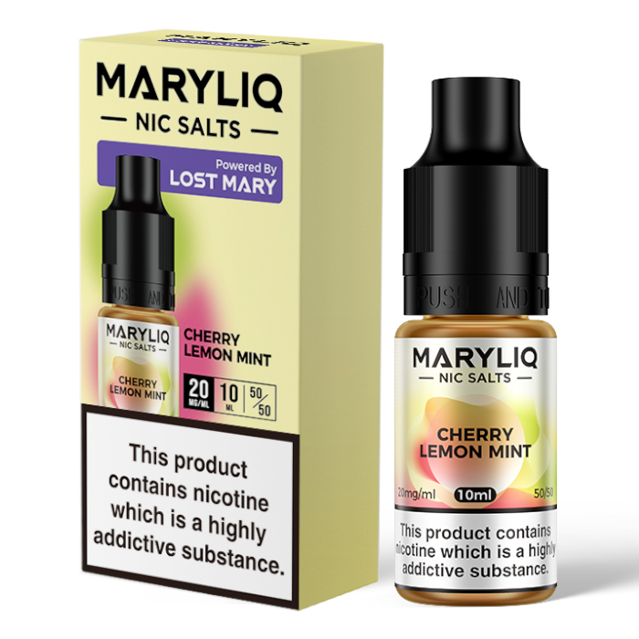 Cherry Lemon Mint Nic Salt E-Liquid by Lost Mary Maryliq