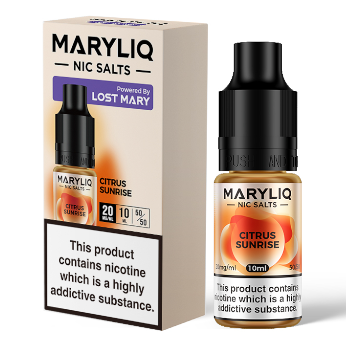 Citrus Sunrise Nic Salt E-Liquid by Lost Mary Maryliq