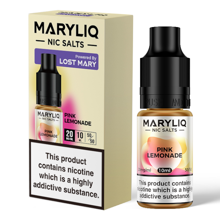 Pink Lemonade Nic Salt E-Liquid by Lost Mary Maryliq