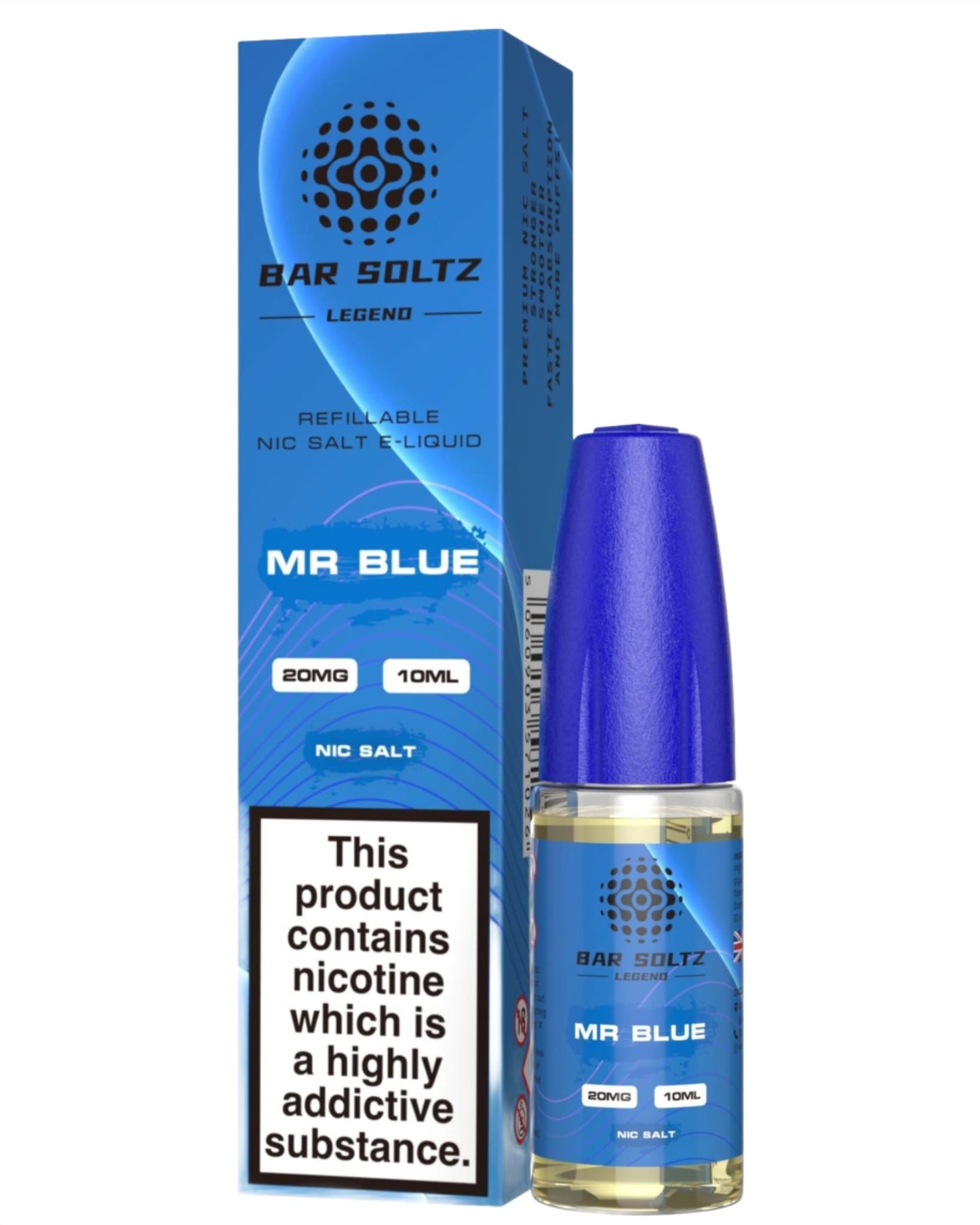 Mr Blue Nic Salt E-Liquid by Bar Soltz Legend